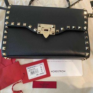 Valentino Medium Rockstud Leather Shoulder bag